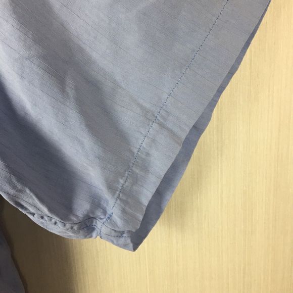 TOMMY BAHAMA Men's Solid Blue Short Sleeve 100% Silk One Pocket Shirt XXL 2XL - Picture 4 of 10